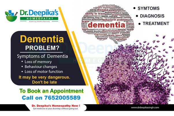 What is Dementia or gradual loss of mental power  & How it can cure naturally using homeopathy?