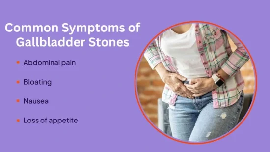 symptoms of gallbladder stones